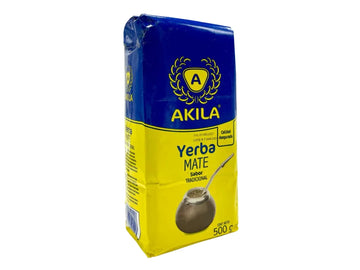 Akila PU1 500g — yerba maté type uruguayen en paquet bleu et jaune