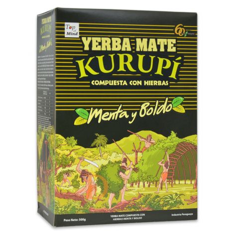 Kurupi Compuesta Especial - Yerba mate Du Paraguay 0.5kg/0.25kg.