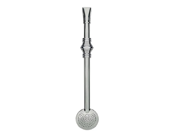Bombilla Bortonaggio Bec Plat 19 cm — Inox & Filtre Rond