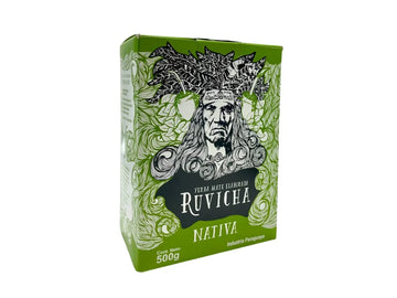 Ruvicha Nativa 500g — yerba maté paraguayenne, boîte verte illustrée