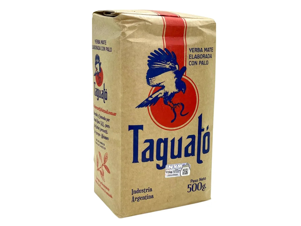 Taguató 500g — yerba maté argentine con palo, paquet kraft à l'oiseau