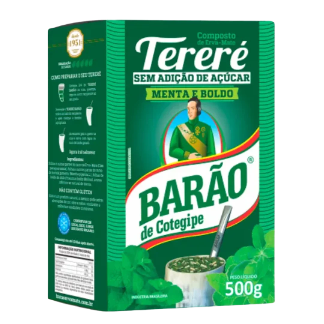 Barao Tereré Mint and Boldo - Yerba mate chimarrao