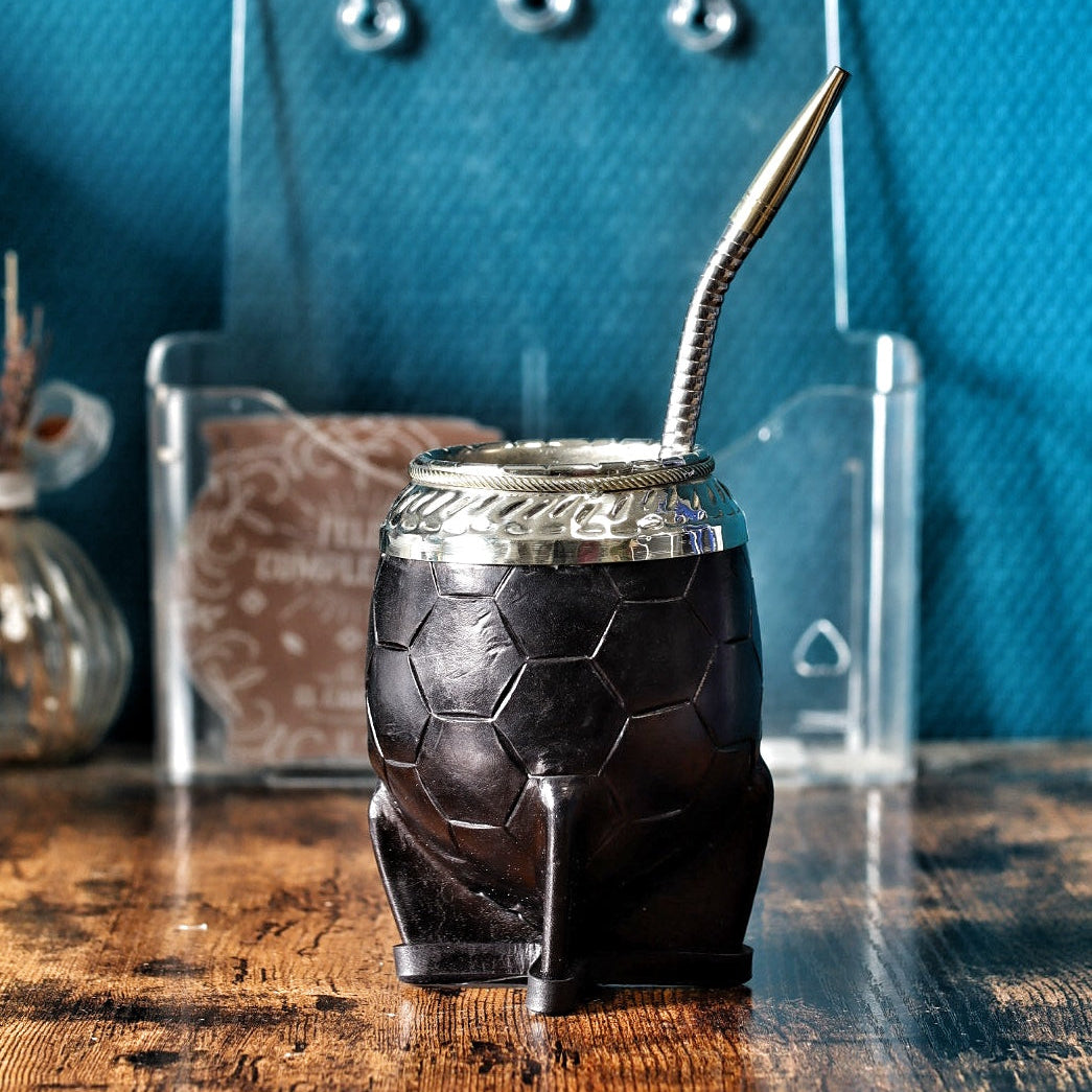BALIBETOV Kit Tasse à Maté | Calebasse Naturelle + Paille Bombilla BALIBETOV Kit Tasse à Maté | Calebasse Naturelle + Paille Bombilla
