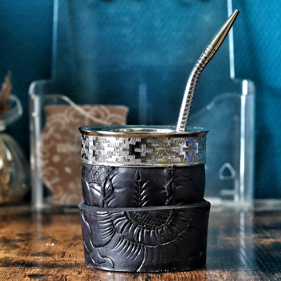 Maté Impérial Premium — Labrado "Relief Noir" avec bombilla offerte