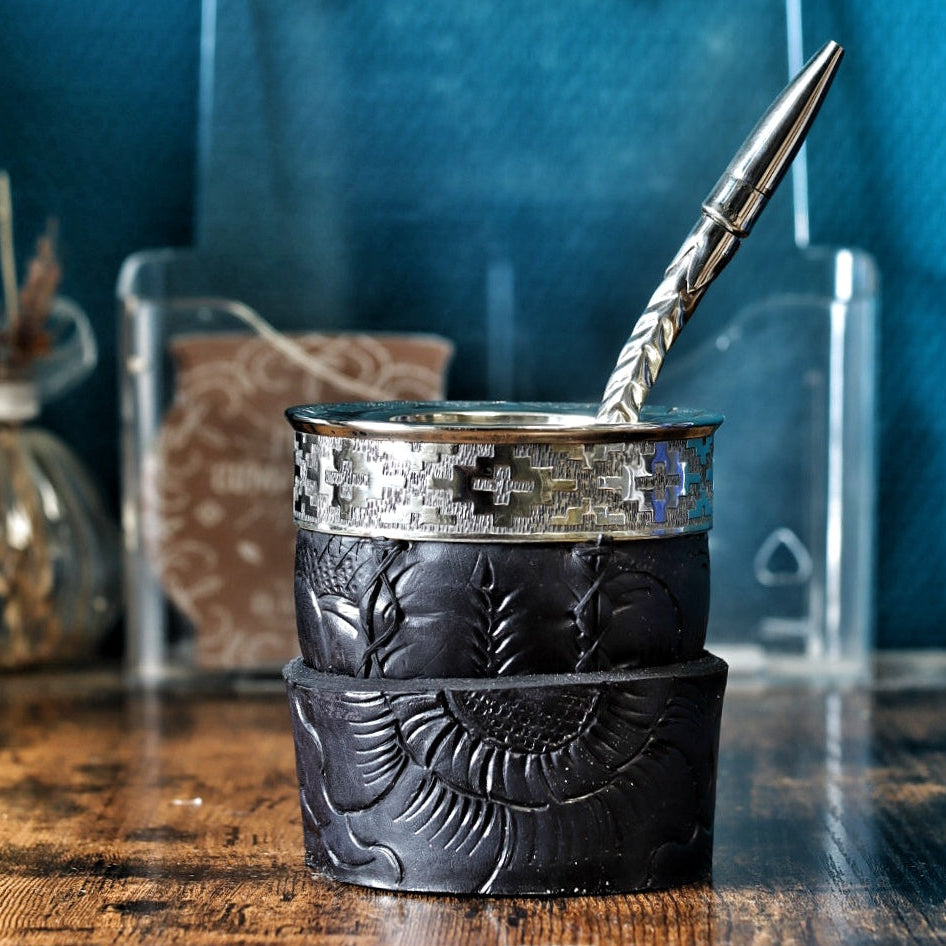 Maté Impérial Premium — Labrado "Relief Noir" avec bombilla offerte