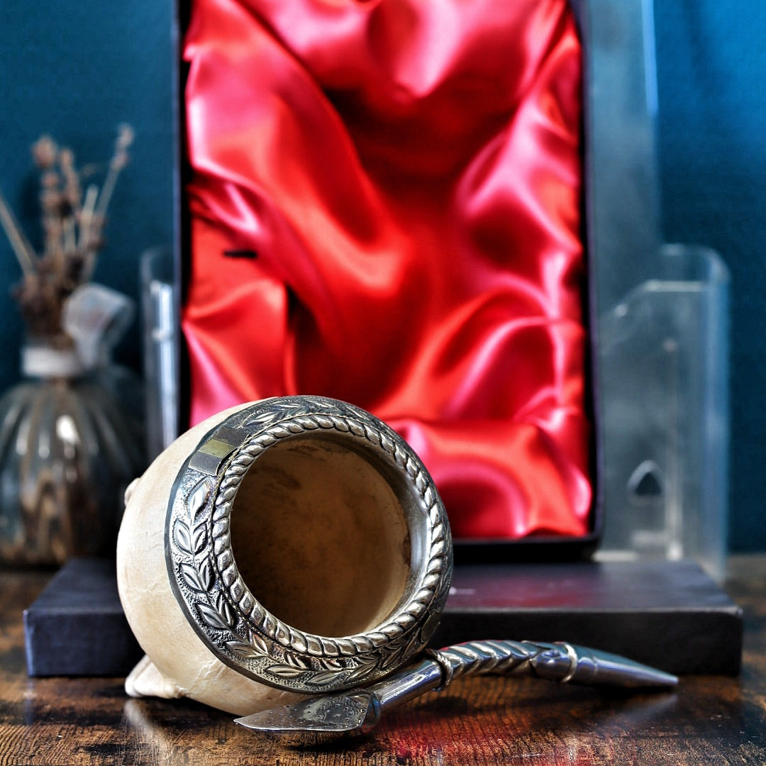 Virole alpaca lauriers couronne bronze mate torpedo cuir brut couché avec bombillón exemplaire 9
