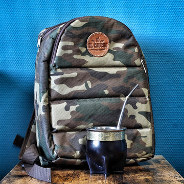 Pack Sport Impérial — sac à dos sport militaire et Maté Impérial Deluxe Pampa noir — El Gaucho