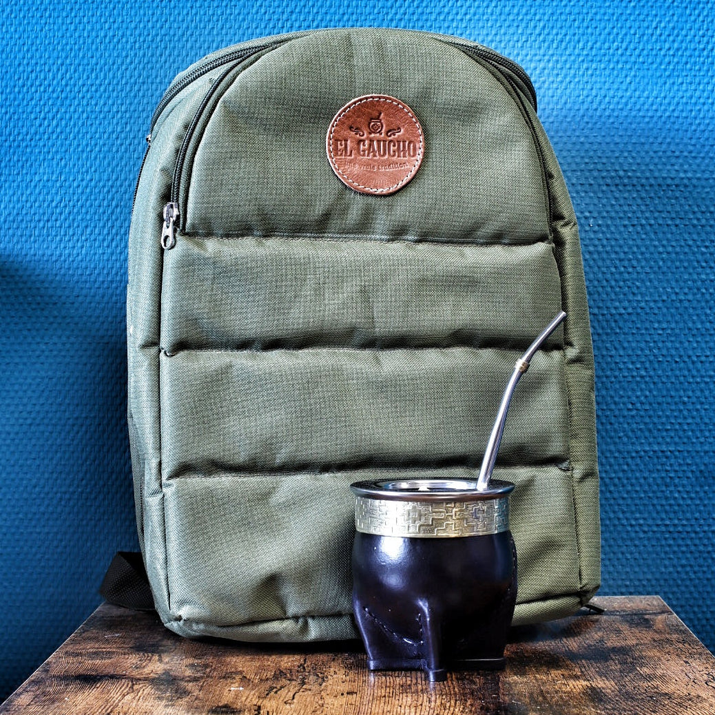 Pack Sport Impérial — sac à dos sport militaire et Maté Impérial Deluxe Pampa noir — El Gaucho