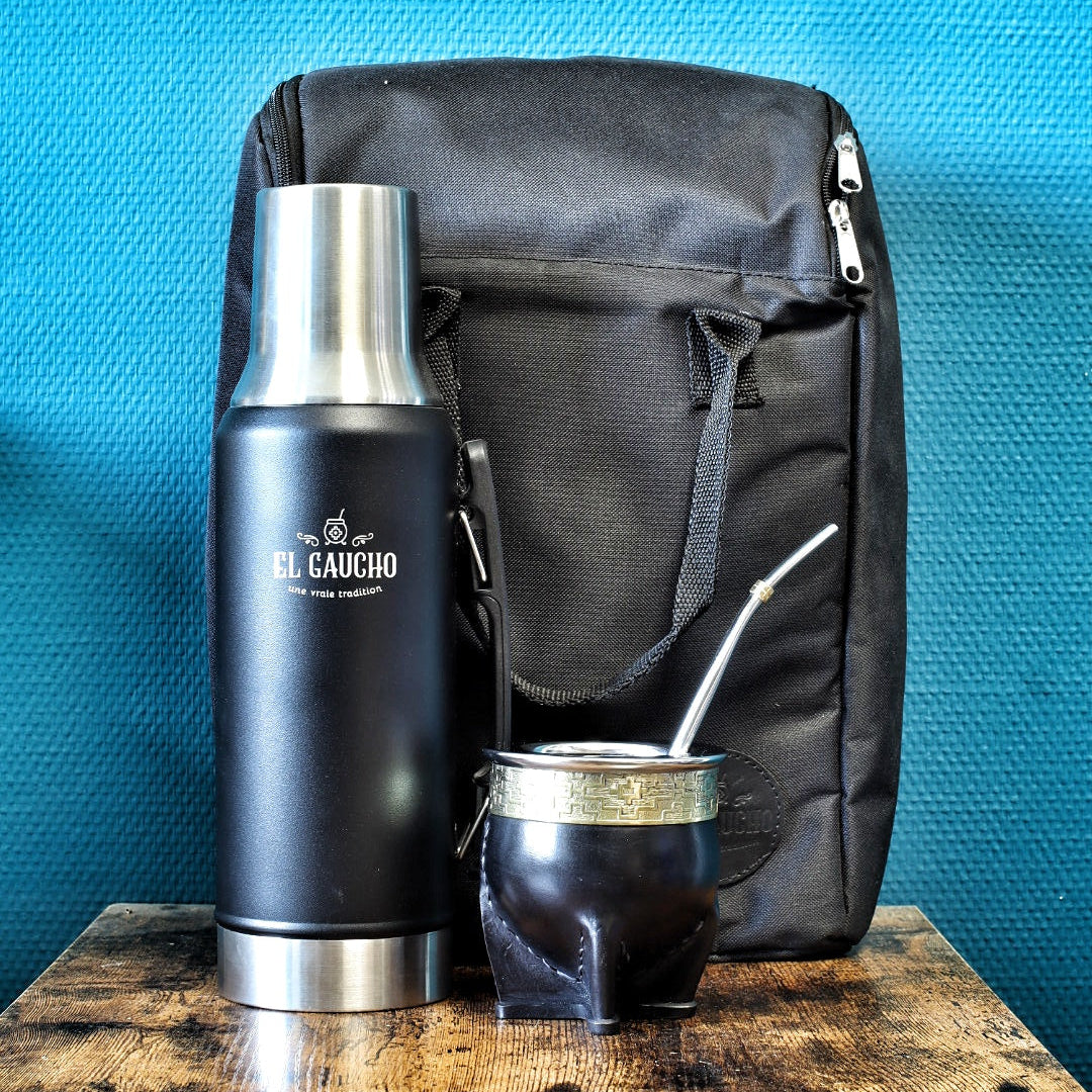 Pack Executive Noir — Sac Sport + Mate Impérial + Thermo