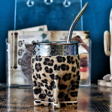 Mate Impérial Animal Print — Virole Ciselée Motif Pampa