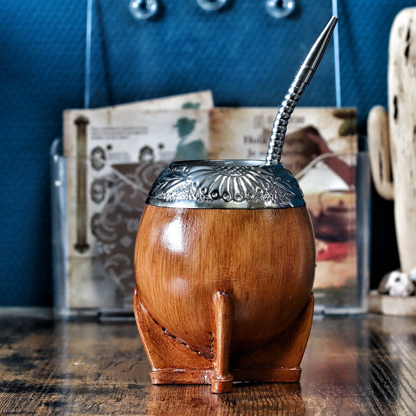 Maté Torpedo Premium Camel Bois — Modèle 1 (250 ml)