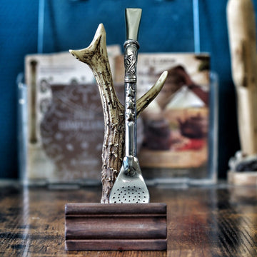 Bombillón MESSI Copa del Mundo 2022 — Alpaca y Bronce, 20 cm