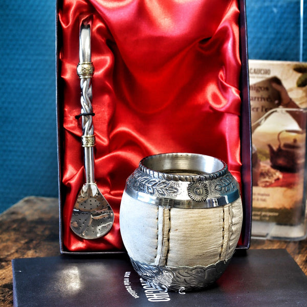 Maté Torpedo Cuir Brut — Édition Sol de Mayo N°3