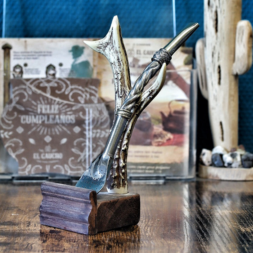 Bombillón Exclusif Magnus – Alpaca & Bec Bronze 19 cm - El Gaucho — vue détaillée