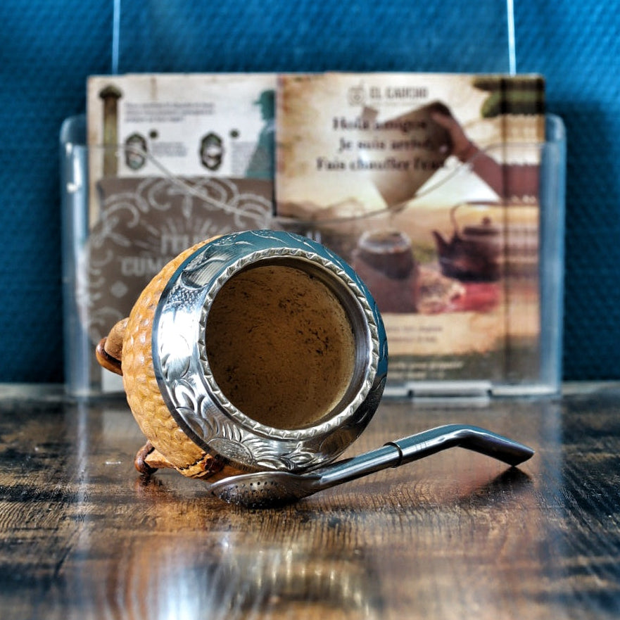 Maté Torpedo Premium Croco Camel N°1 — cuir effet crocodile — vue de face