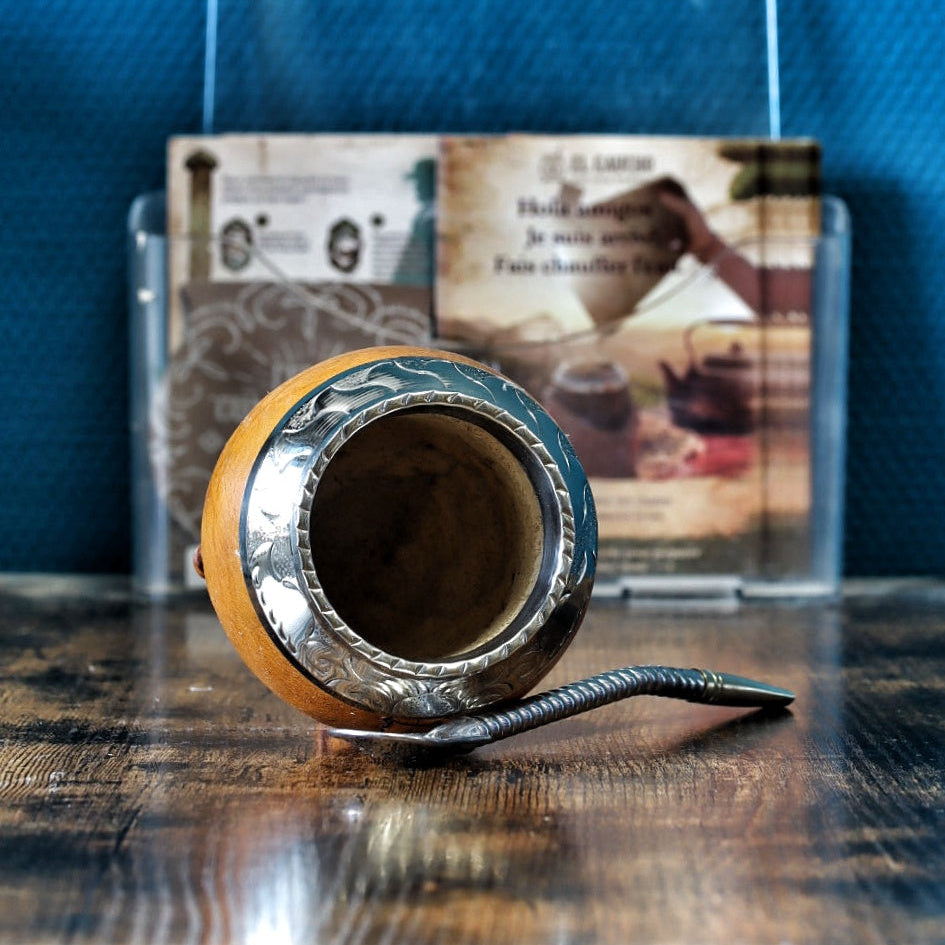 Maté Torpedo Classique Camel — Couture Uruguayenne, Pièce Unique N°1 — vue de face