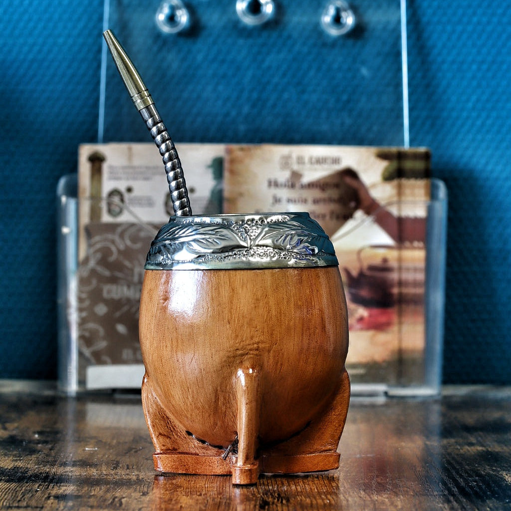 Maté Torpedo Premium Camel Bois — Modèle 3 — aspect bois