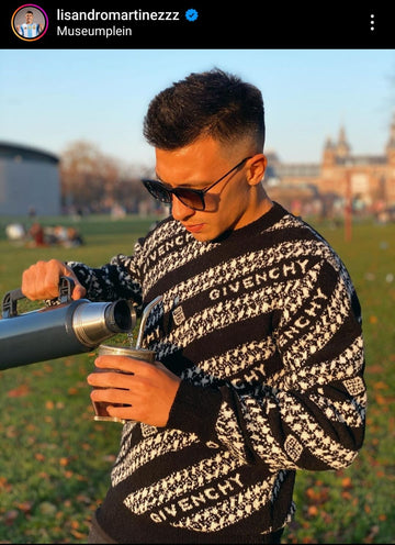 Lisandro Martinz avec sont mate gaucho