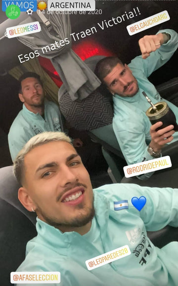 Paredes, depaul y messi avec sont mate gaucho