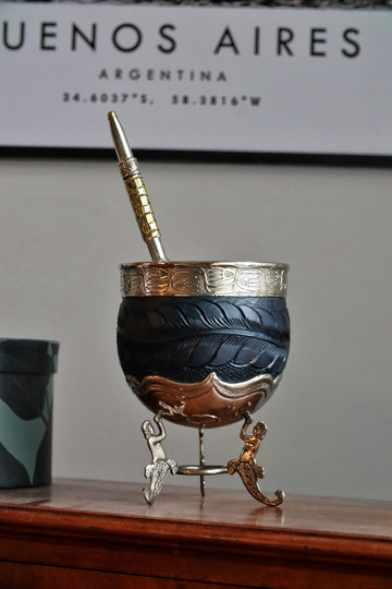 Calebasse Exclusif Artisanale avec bombillon alpaca