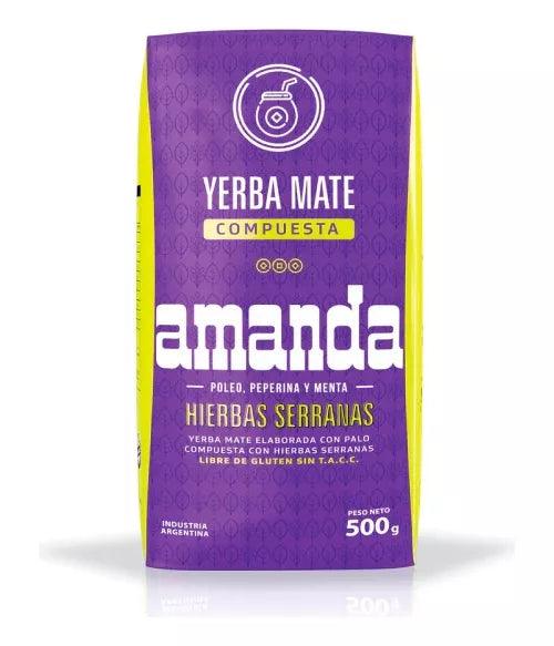 Amanda Hierbas Serranas - Yerba Maté aux Herbes de Montagne 500g - El Gaucho une vraie tradition
