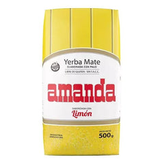 Amanda Limón - Yerba Mate Natural Sabor Limón 500g