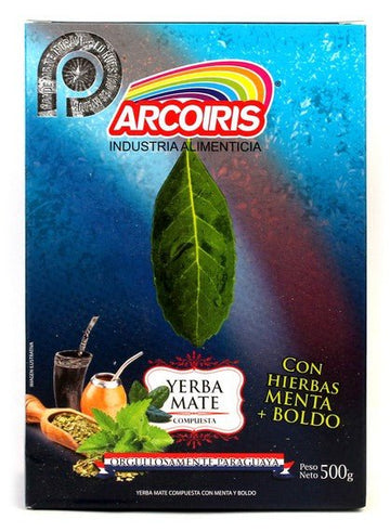 Arcoíris Menta Boldo – Yerba Maté Paraguayenne aux Herbes 500g - El Gaucho une vraie tradition