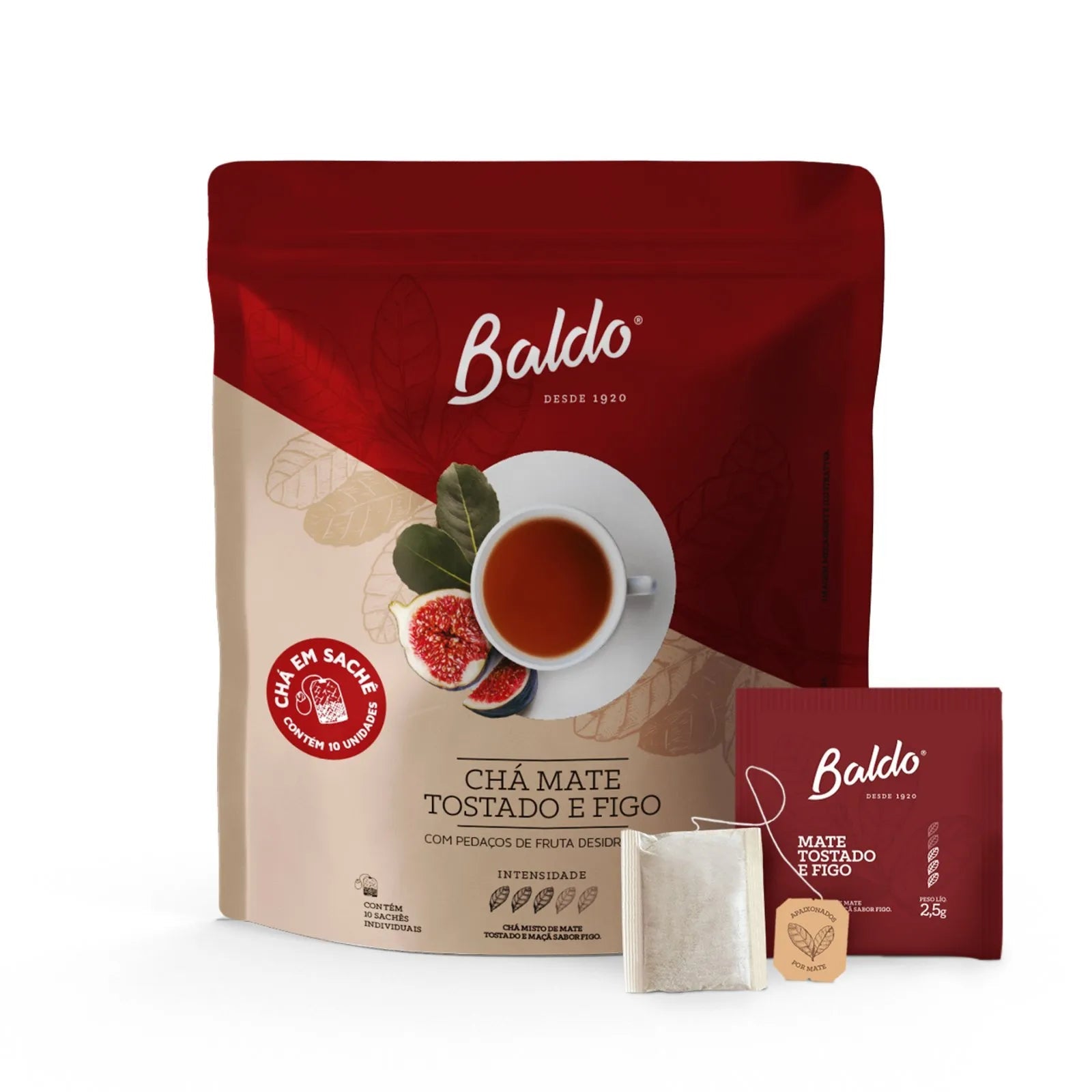 Baldo - Mate Cocido Tostado Figue – Sachets (10 x 2,5g) - El Gaucho une vraie tradition