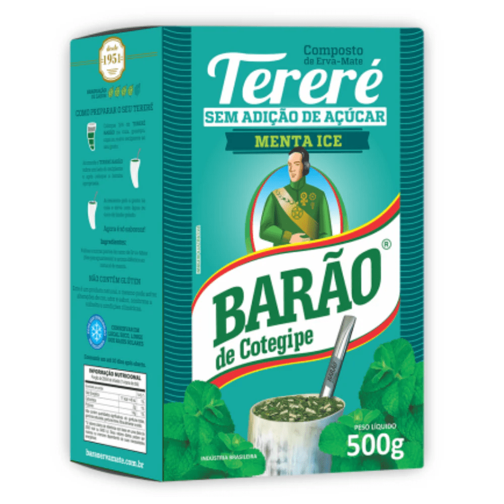 Barao Terere Mint - Yerba Mate 0.5kg - El Gaucho une vraie tradition