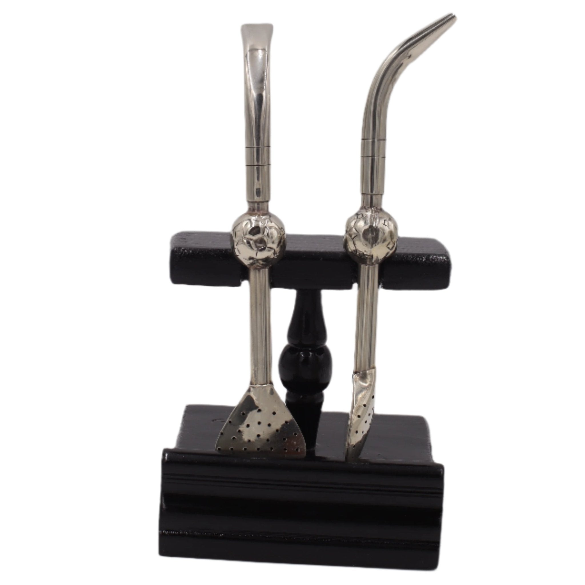 Bombillon en Alpaca avec Ballon de Foot Sculpté à la Main - El Gaucho une vraie tradition