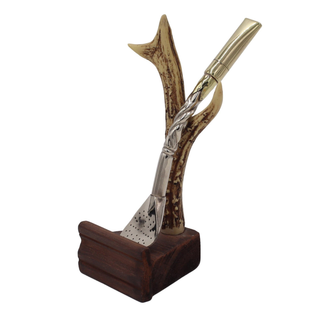 Bombillón Pico de Rey en alpaca massif et bronze avec ciselage artisanal détaillé - Variante 1