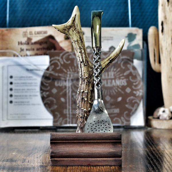 Bombillón Robuste « Martelé » — Alpaca, Bec Bronze ou Alpaca, Pico de Loro 18 cm