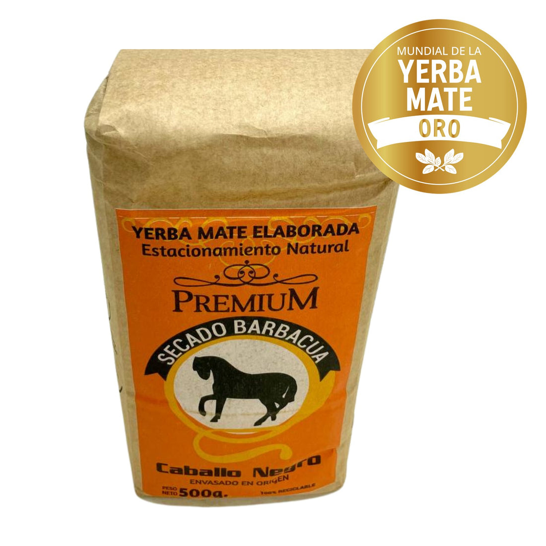 Caballo Negro Premium Barbacuá — Médaille d'Or au Mundial de la Yerba Mate 2026