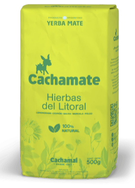 Cachamate Hierbas Del Litoral - À La Citronnelle - Yerba Maté D'argentine 500g - El Gaucho une vraie tradition