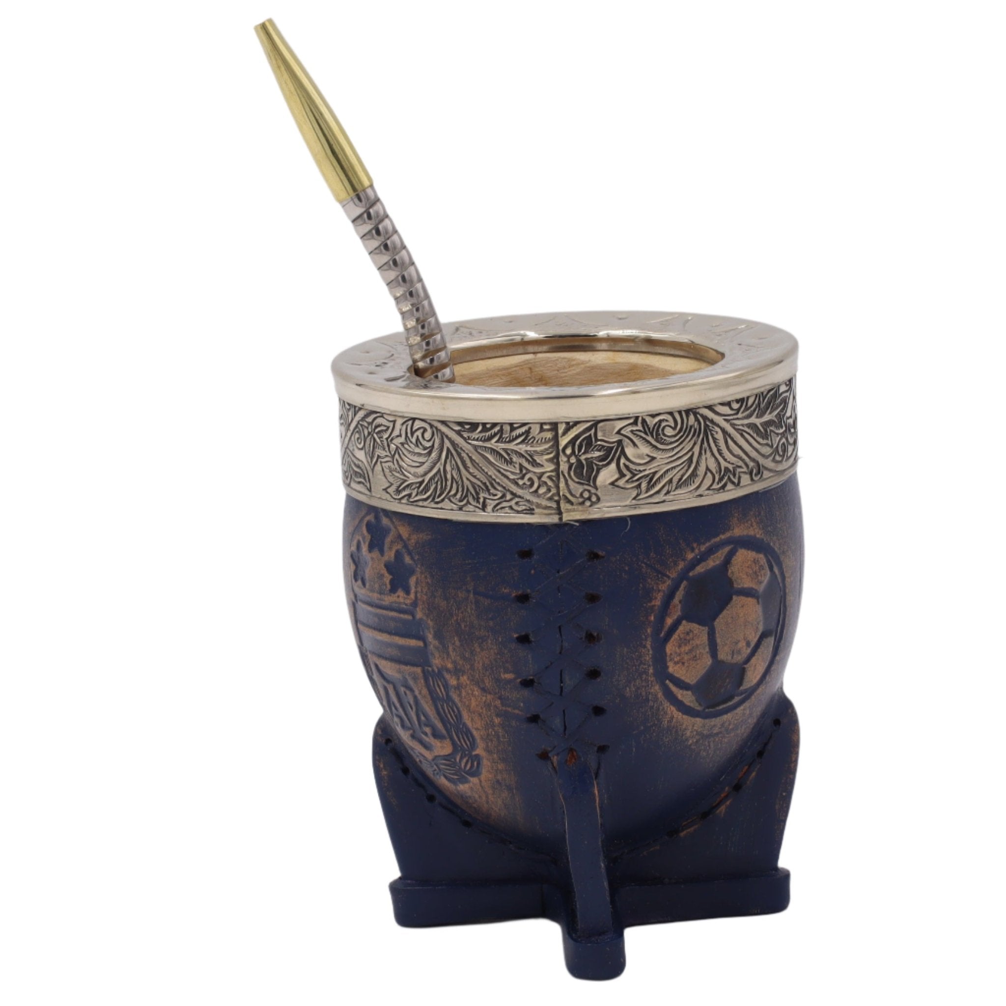 Calebasse Mate Boca Juniors - Cuir Argentin Xeneize - El Gaucho une vraie tradition