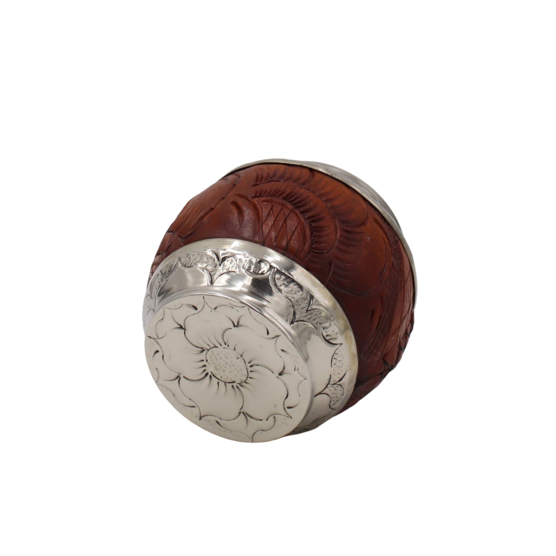 Calebasse Torpedo Maître - Cuir Gravé & Alpaca - Édition Limitée - El Gaucho