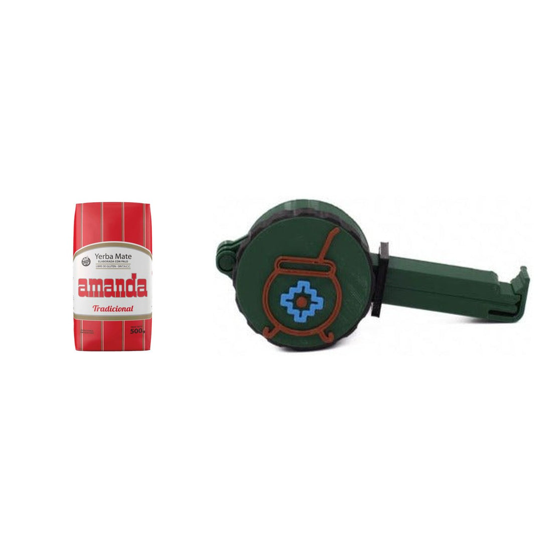 Duo Amanda Tradicional 500g + bec verseur Gaucho — contenu du duo