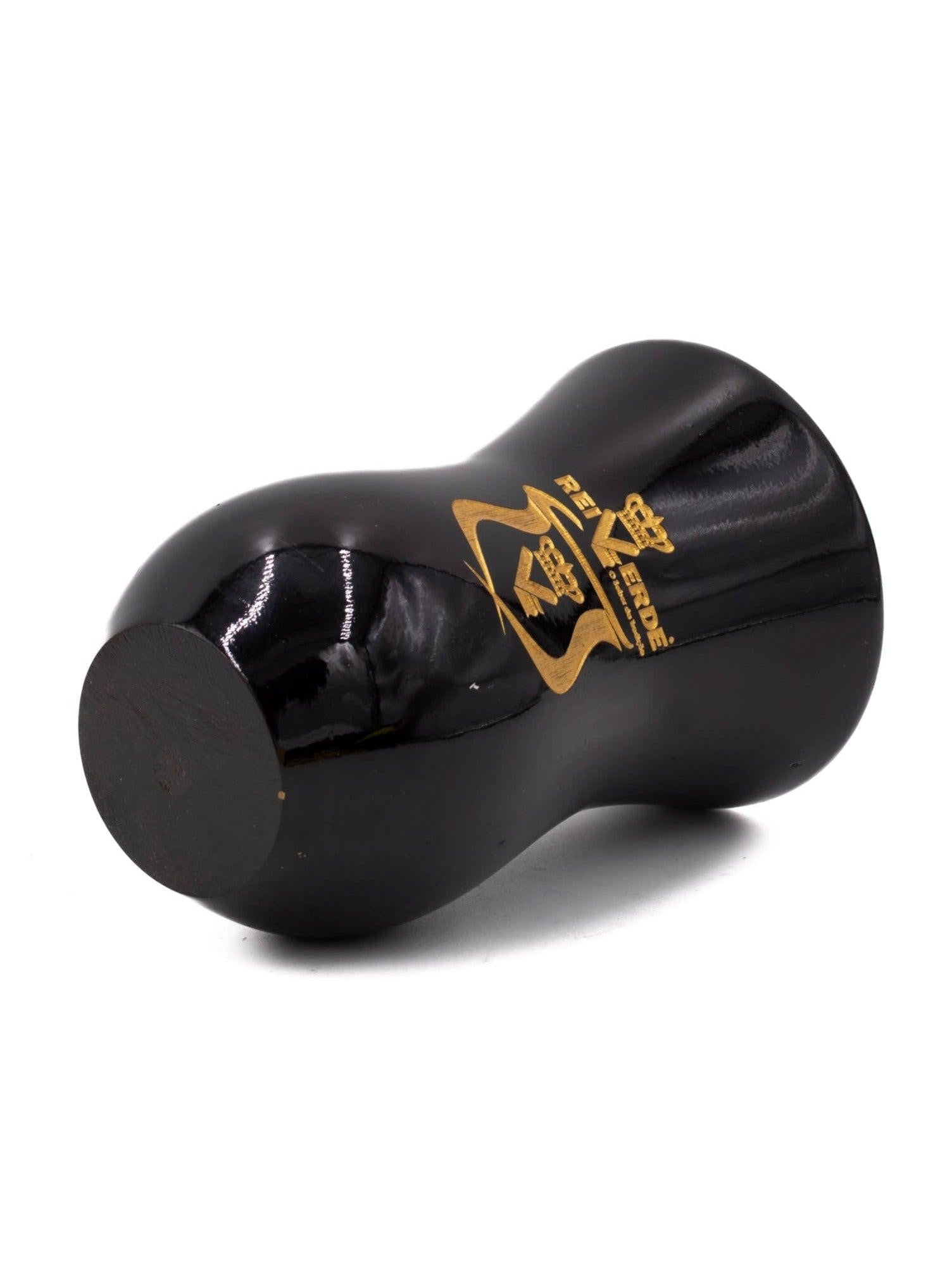 Cuia Chimarrão Rei Verde en bois, calebasse brésilienne 346 g couchée, vue de la base