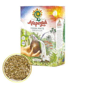 Paquet de yerba maté Arapeguá Tradicional 500g — yerba paraguayenne stationnée naturellement, profil doux et équilibré