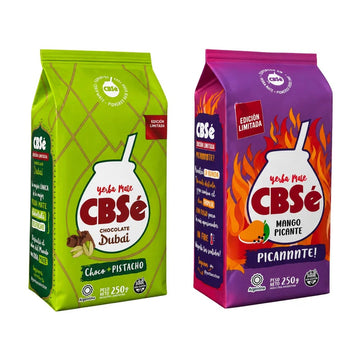 Duo CBSe editions limitees : Chocolat Dubai choco-pistache et Mangue Piquante, 250 g chacune