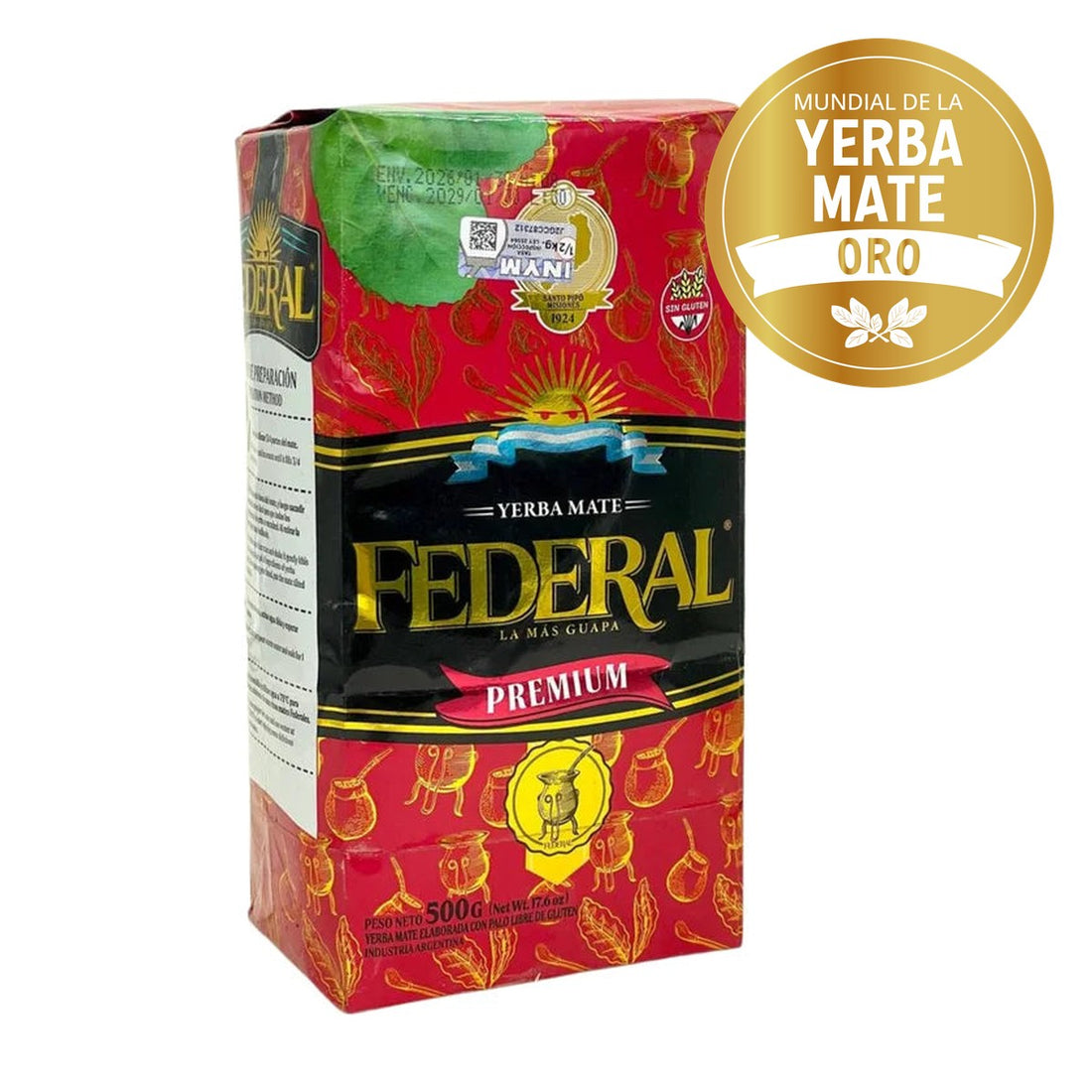 Federal Premium 500g — Médaille d'Or au Mundial de la Yerba Mate 2026