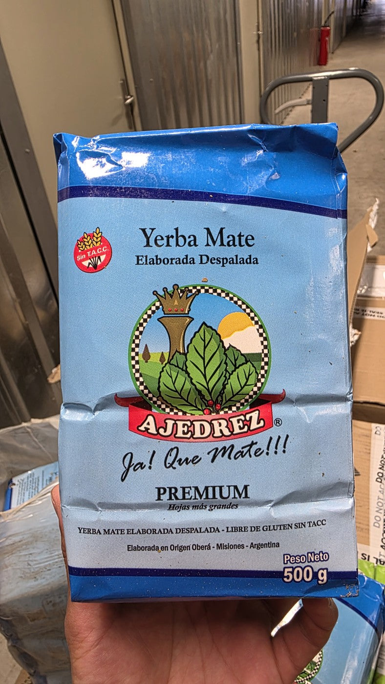 Ajedrez Premium 500 g, photo du paquet reçu chez El Gaucho à Nantes