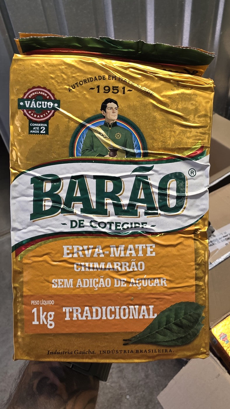 Barão de Cotegipe Tradicional 1 kg, nouvel emballage reçu chez El Gaucho à Nantes