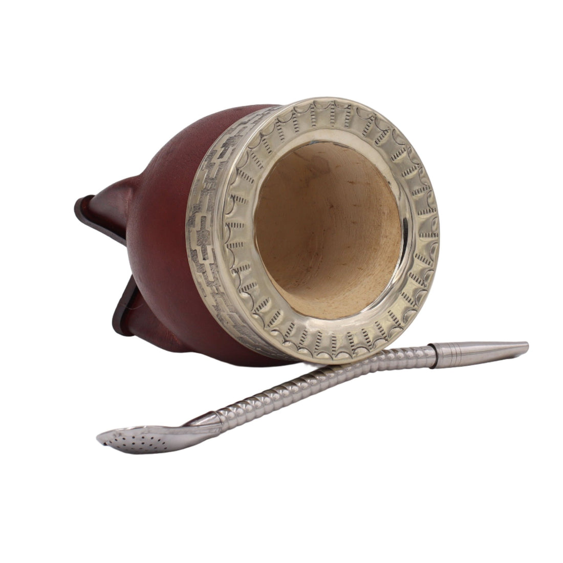 Impériale "Classique" — Cuir Bordeaux & Virole Ciselée - El Gaucho