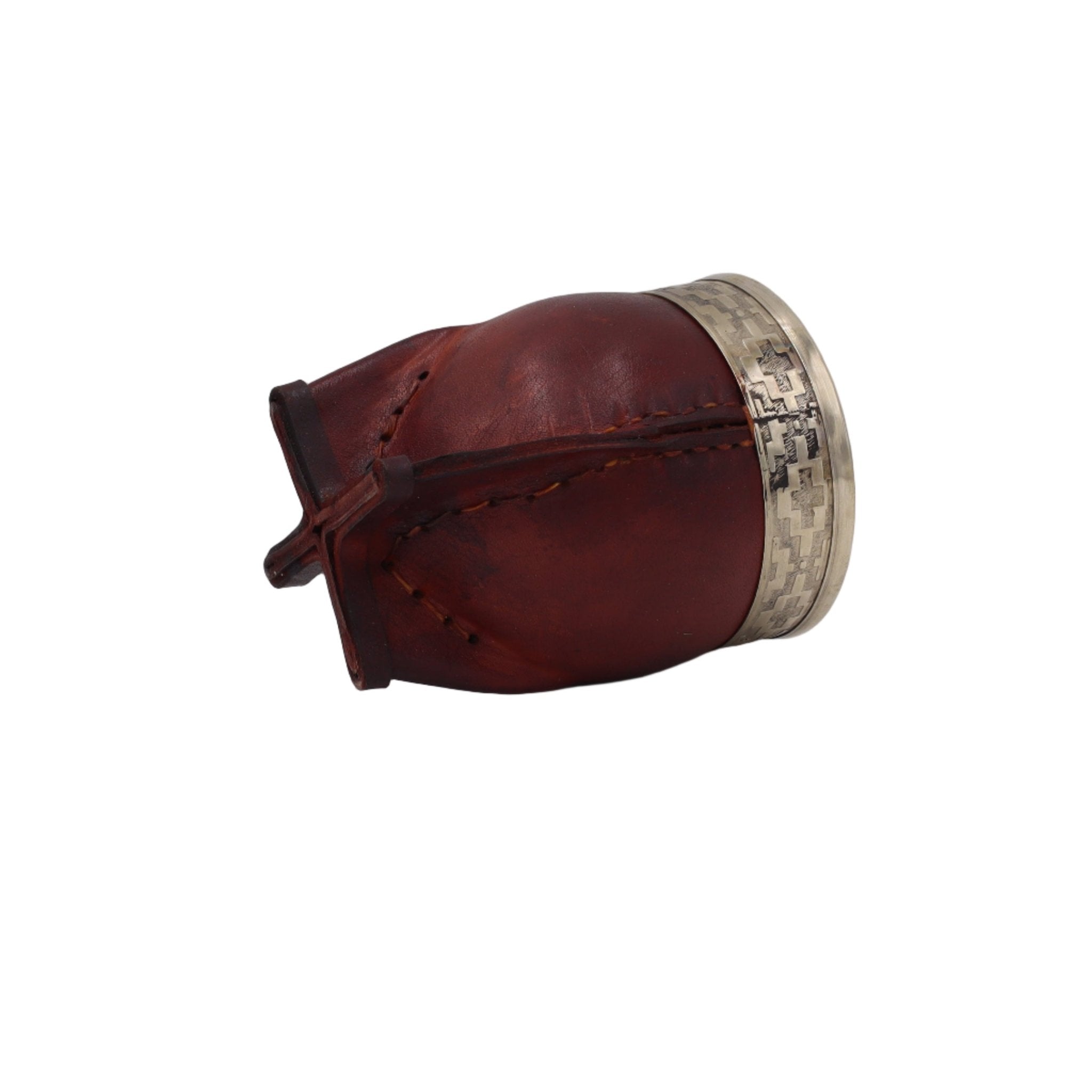 Impériale "Classique" — Cuir Bordeaux & Virole Ciselée - El Gaucho