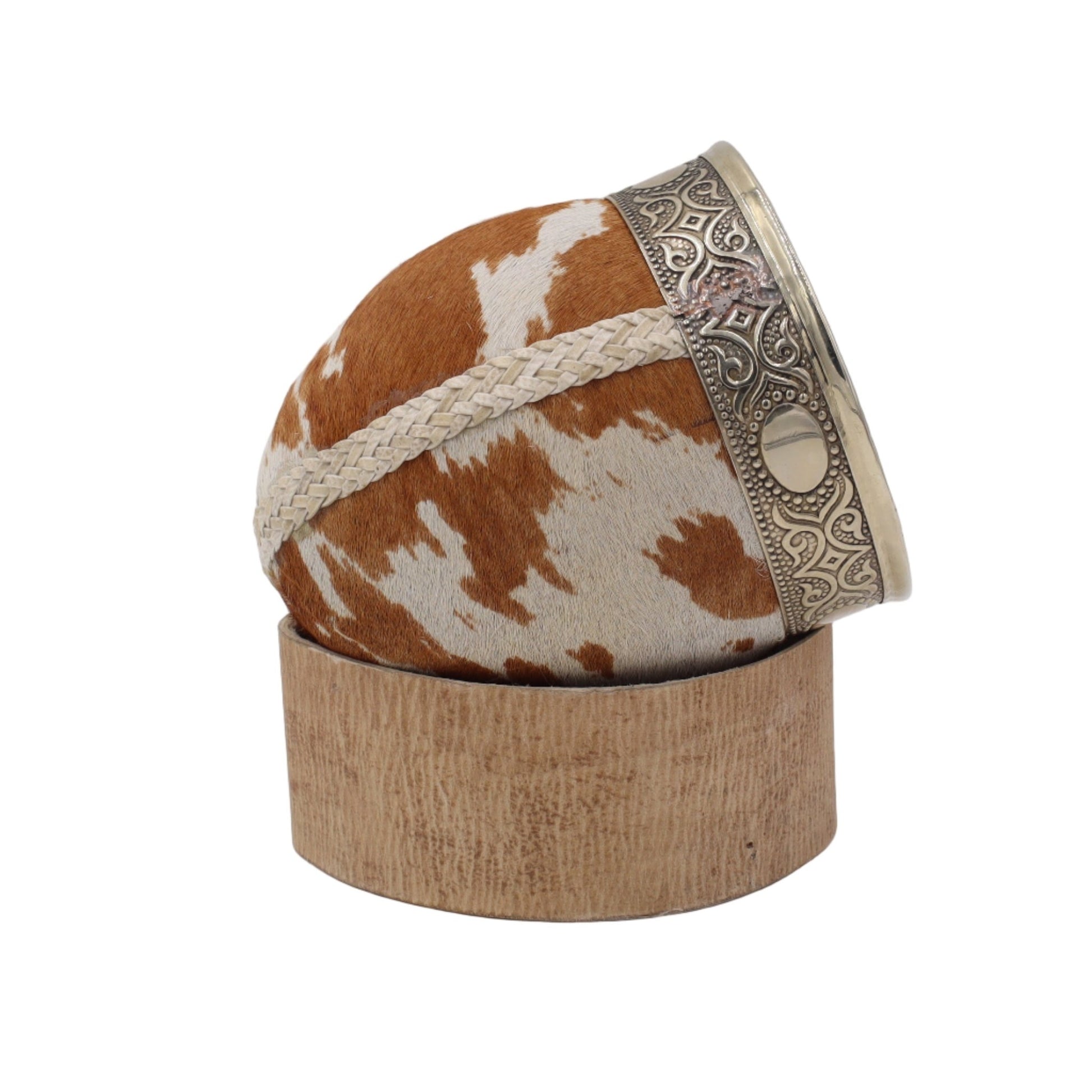 Impériale "Pampa" — Cuir avec Poils & Virole Ciselée - El Gaucho