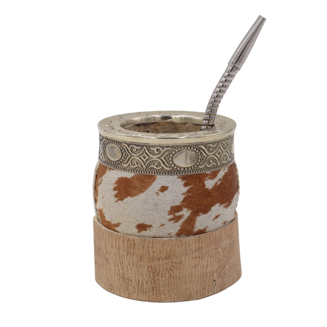 Impériale "Pampa" — Cuir avec Poils & Virole Ciselée - El Gaucho