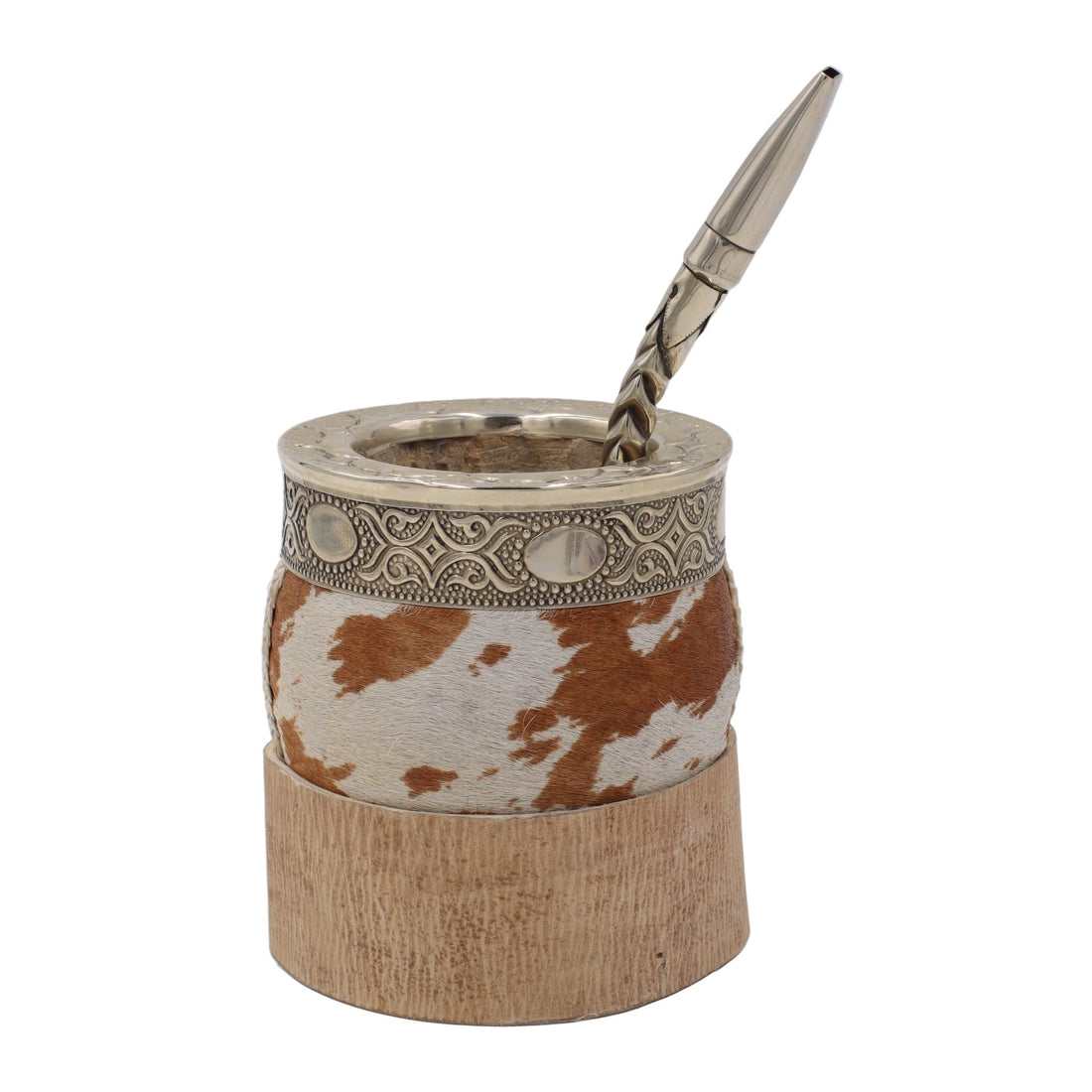 Impériale "Pampa" — Cuir avec Poils & Virole Ciselée - El Gaucho