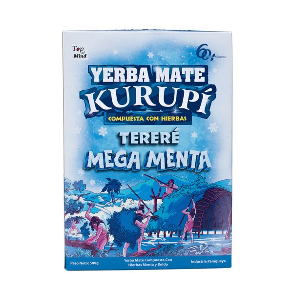 Kurupi MegaMenta 500g - Yerba Maté Paraguayenne à la Menthe et Boldo pour Tereré - El Gaucho une vraie tradition