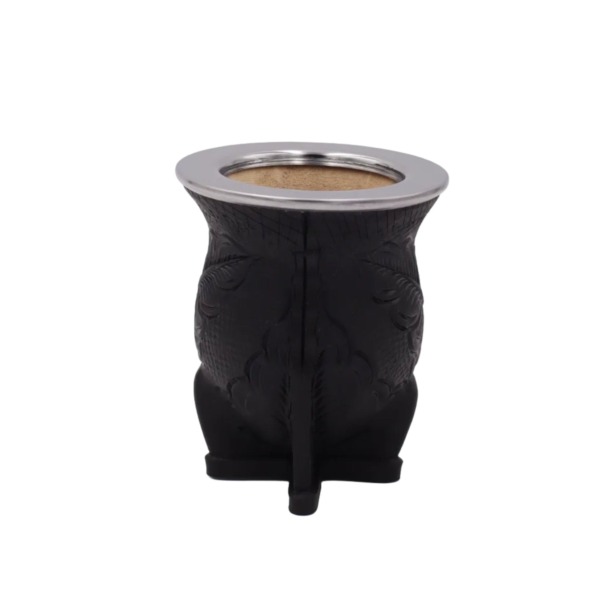 Maté Camionero Uruguayen – Cuir Repoussé, Virola Inox (270–280 ml) - El Gaucho